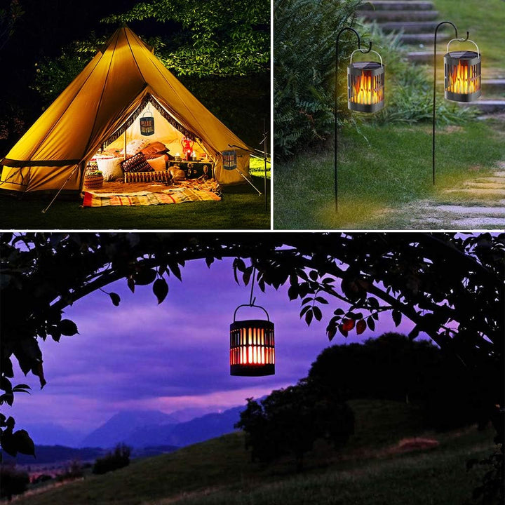 BowLift | Solar LED Flame Lantern – Decorative Outdoor Lighting for Garden and Terrace with Hanging Possibility