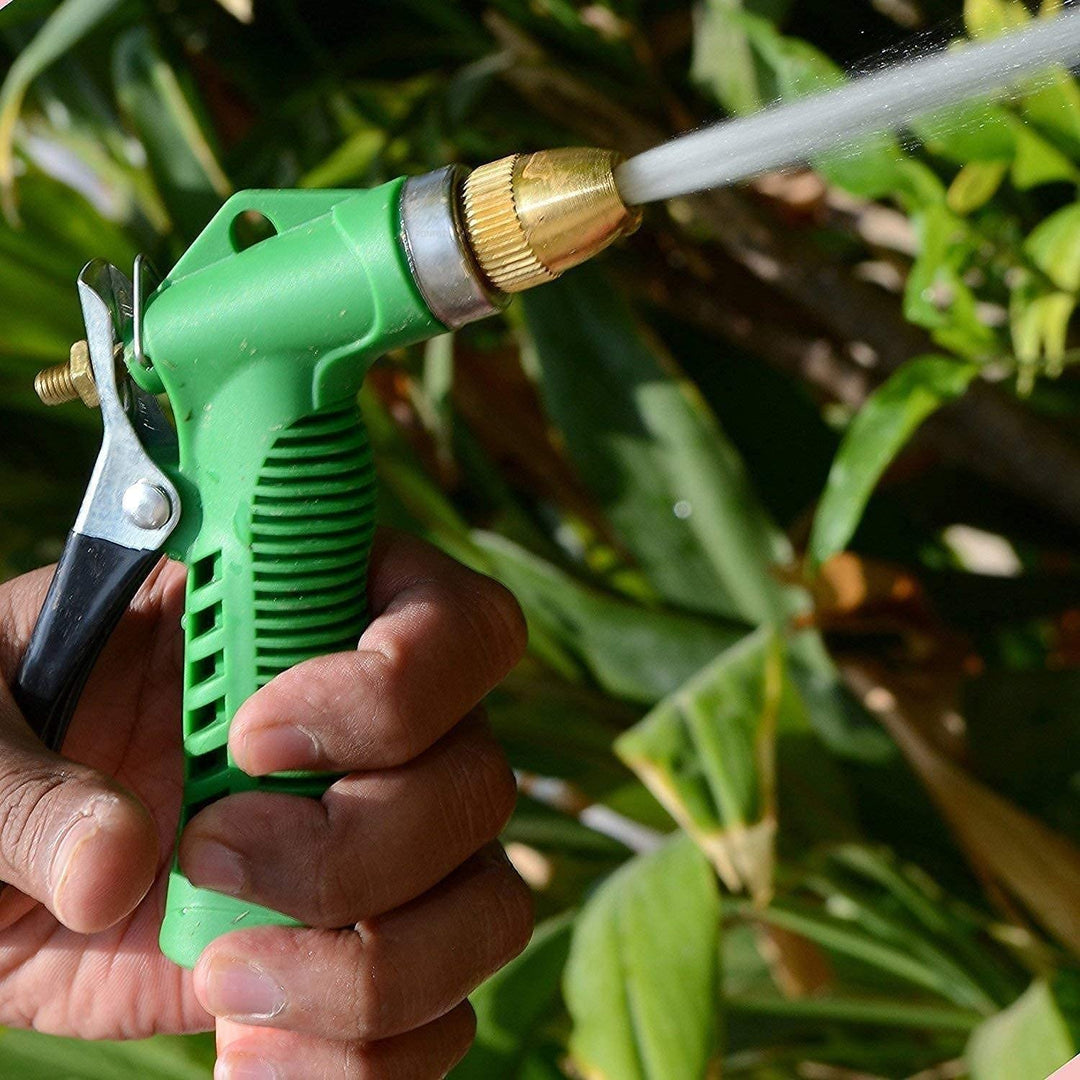 BowLift | Adjustable high-pressure garden hose nozzle with copper head