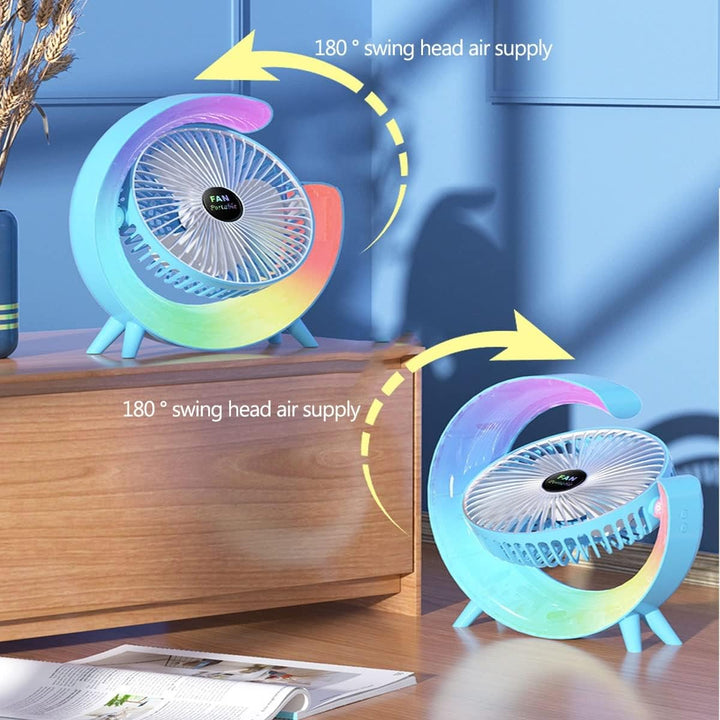 Multifunctional Colorful desktop small fan | Bowlift
