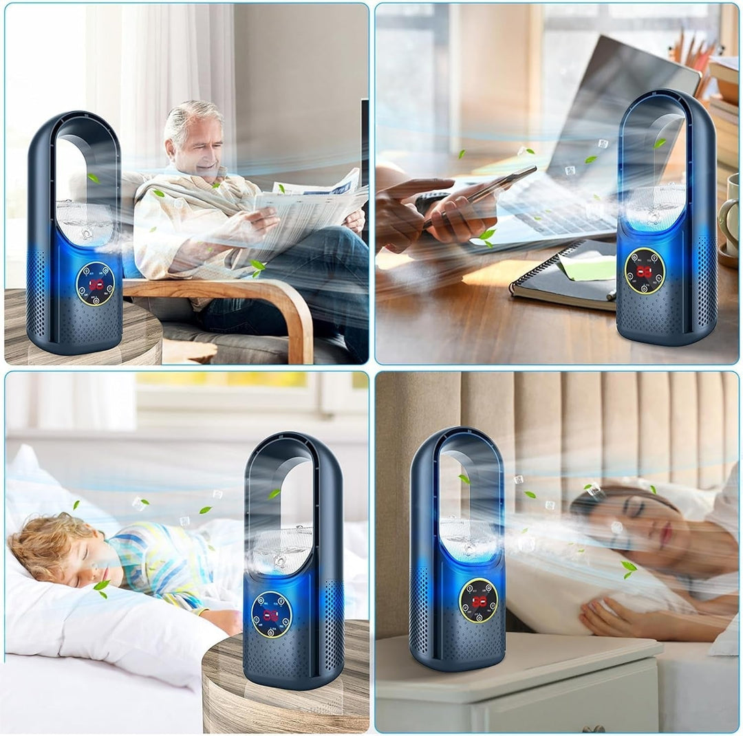 Bladeless Portable Air Conditioner | Ultra-Quiet, Ergonomic Design & Ideal for Home and Office Use | Bowlift