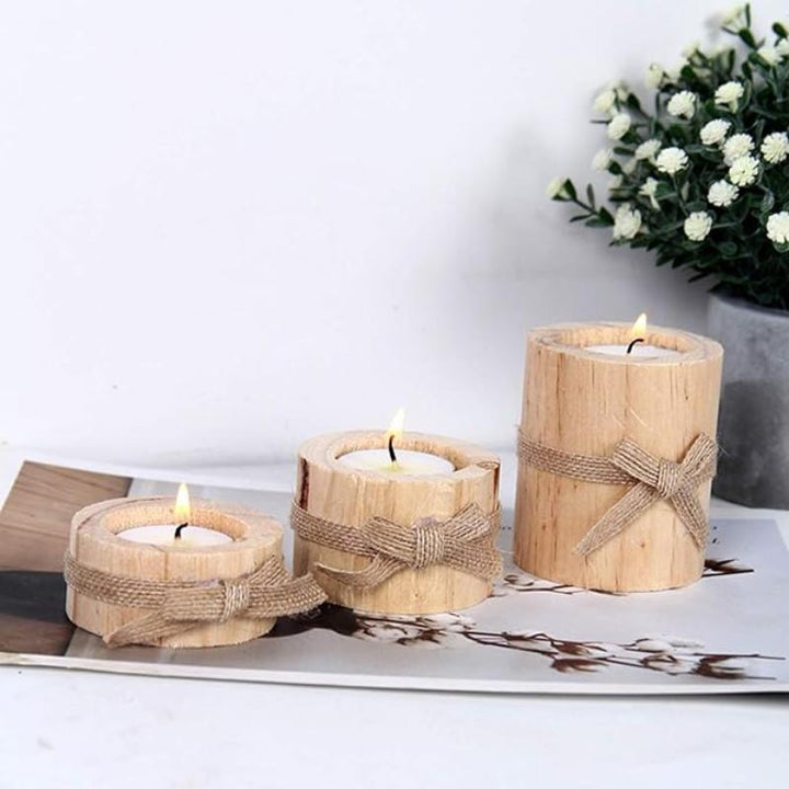 BowLift | Wood Candle Holders