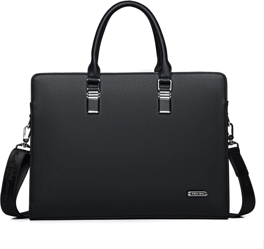 Genuine Leather Multi-Compartment Business Briefcase for Professionals | Bowlift