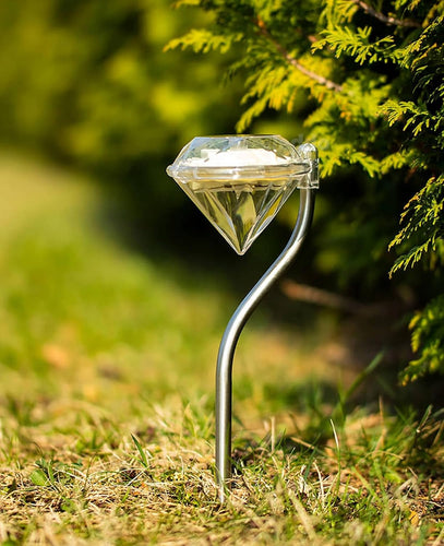 BowLift | Solar Garden Light in Diamond Shape – LED Lamps for Outdoor Decoration and Lighting