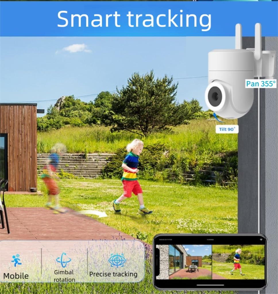 BowLift | Outdoor & Indoor Security Camera 2K 355° View with Night Vision