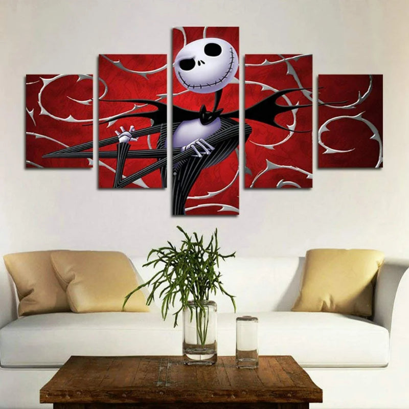 Set of 5 Decorative Halloween Wall Canvas | Bowlift