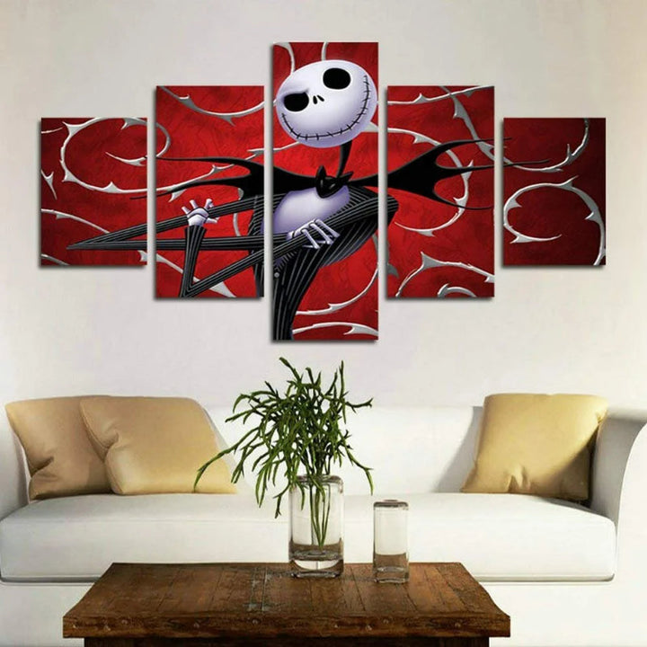 Set of 5 Decorative Halloween Wall Canvas | Bowlift