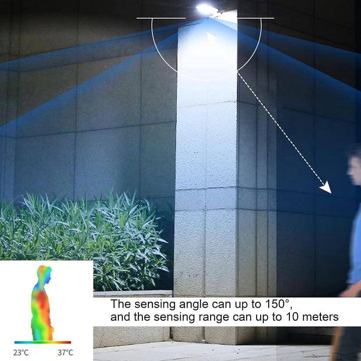 BowLift | Solar Wall Light with Motion Sensor – LED Outdoor Lighting for Garden & Terrace