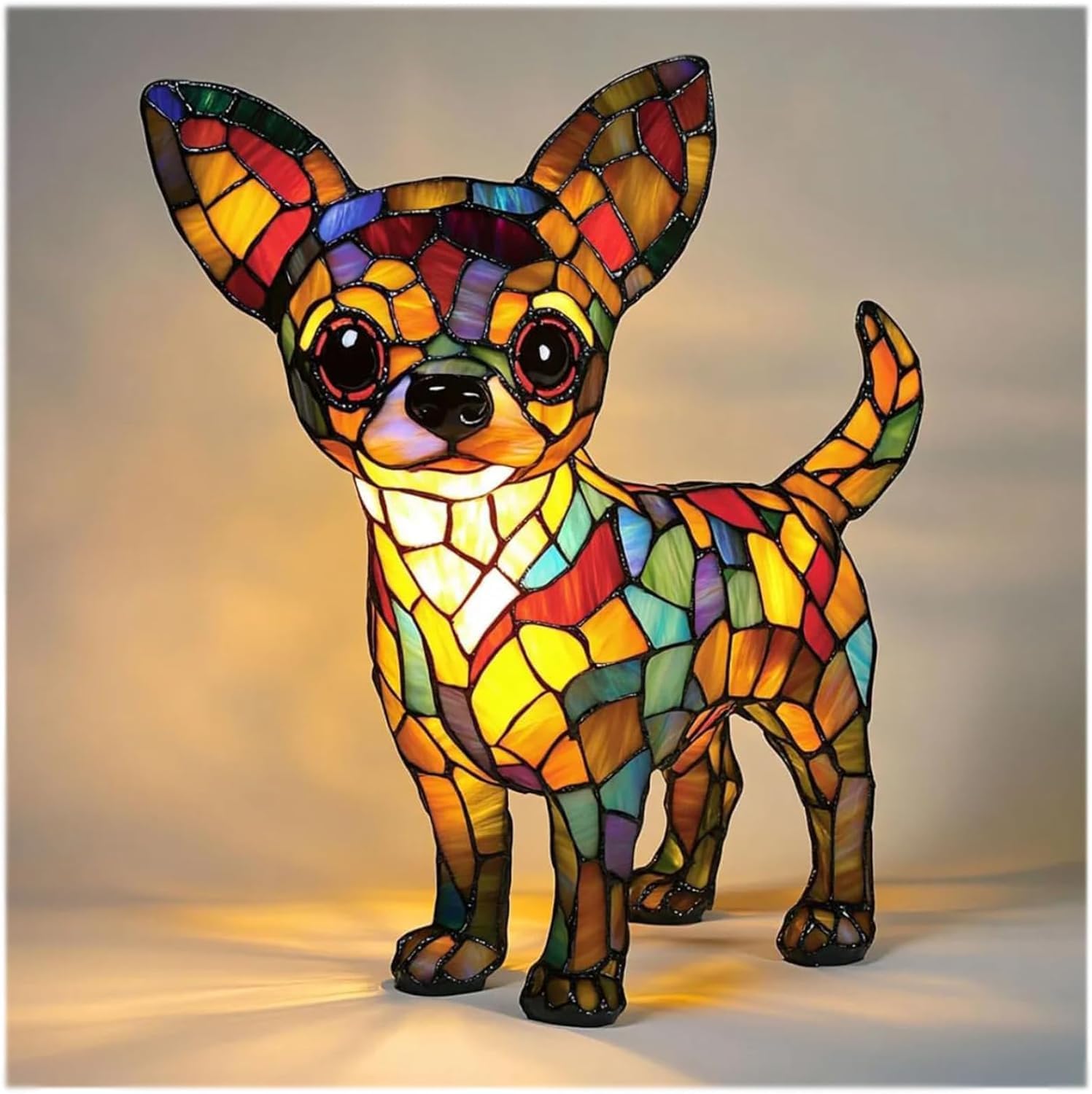 BowLift | GlowPaw Dog Tribute Lamp – Handmade Acrylic Night Light for Dog Lovers (USB Powered)