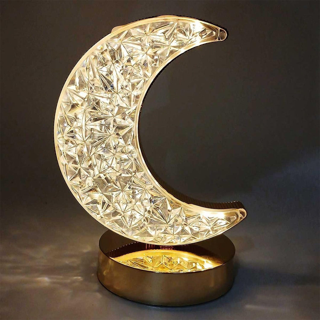 Half Moon Crystal Lamp