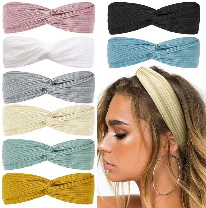 BowLift | Ribbed Twist Headbands – Boho Design