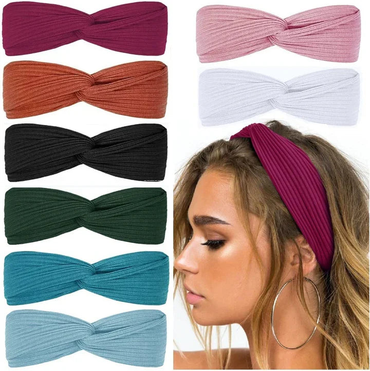 BowLift | Ribbed Twist Headbands – Boho Design