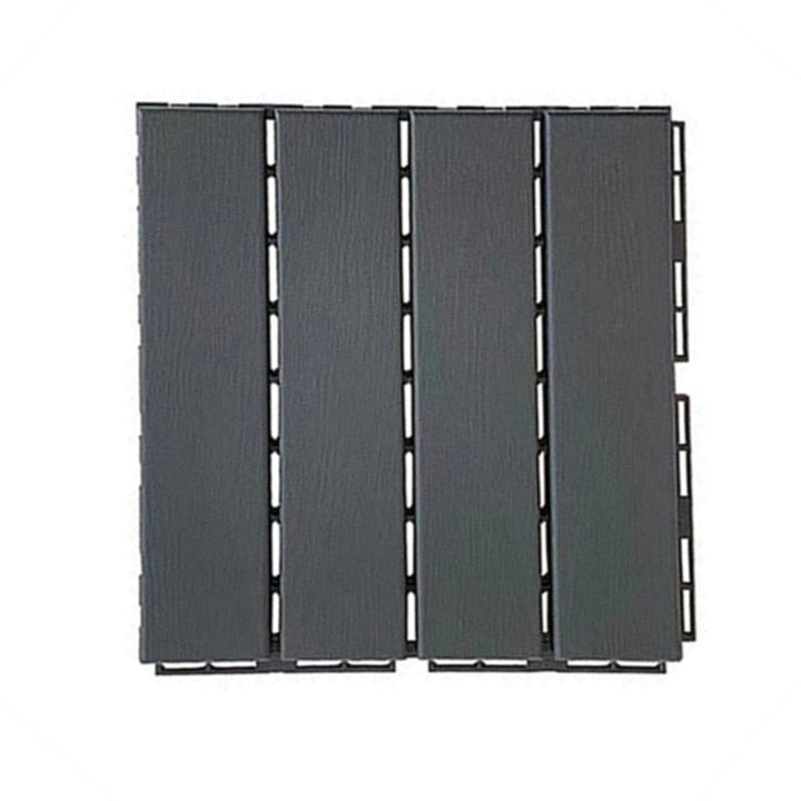 BowLift | 30 cm X 30 cm 4-Slat Square Deck/Patio Floor Tiles Snap Fit Installation Floor Tiles