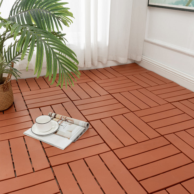 BowLift | 30 cm X 30 cm 4-Slat Square Deck/Patio Floor Tiles Snap Fit Installation Floor Tiles