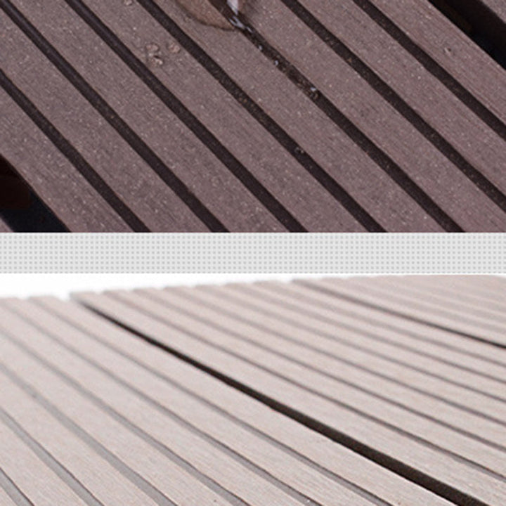 BowLift | 12" X 12" 4-Slat Square Deck/Patio Floor Tiles Snap Installation Floor Plank Tiles