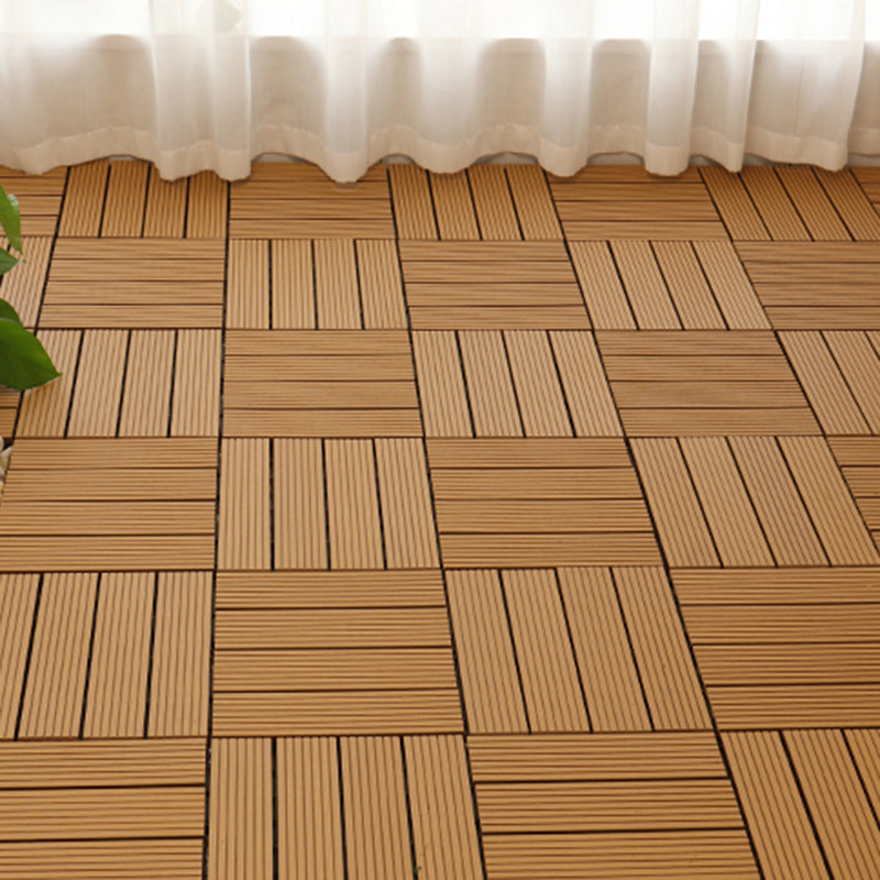 BowLift | Square PVC Deck/Patio Floor Tiles Interlocking Installation Outdoor Patio Tiles