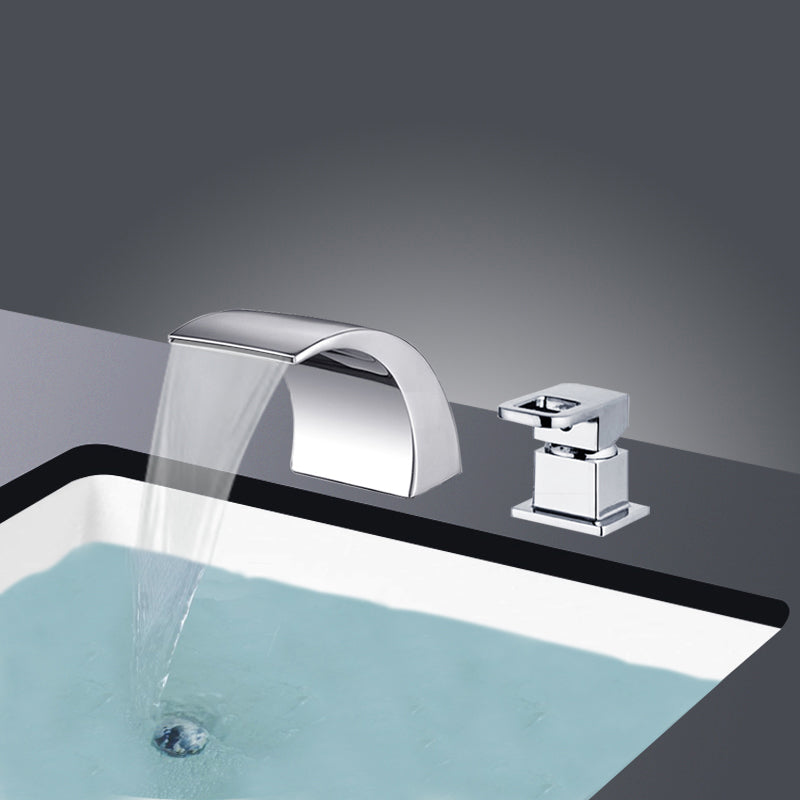 BowLift | Modern Brass Roman Bathtub Faucet Waterfall Spout Bathtub Faucet