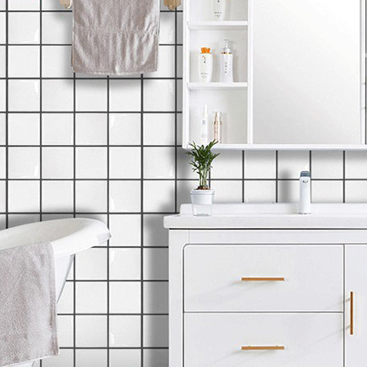 BowLift | Plastic Peel and Stick Wall Tiles 3D Square Peel and Stick Backing