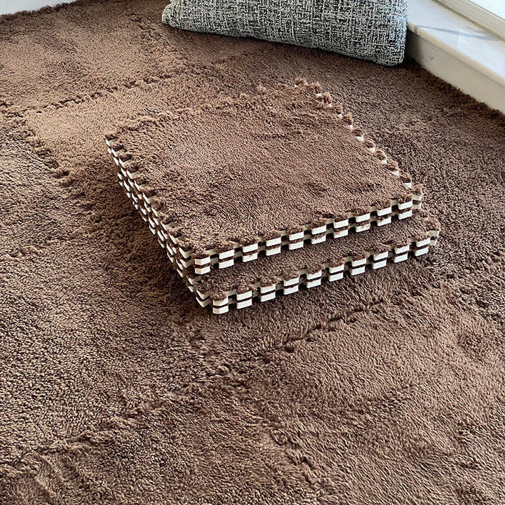 BowLift | Modern Carpet Tiles Level Loop Plug-in System Square Bedroom Carpet Tiles