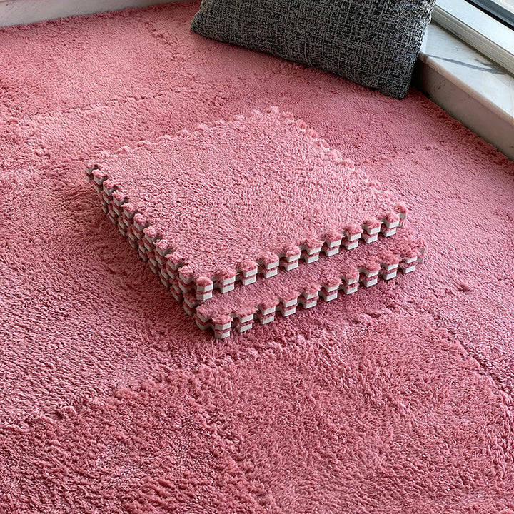 BowLift | Modern Carpet Tiles Level Loop Plug-in System Square Bedroom Carpet Tiles