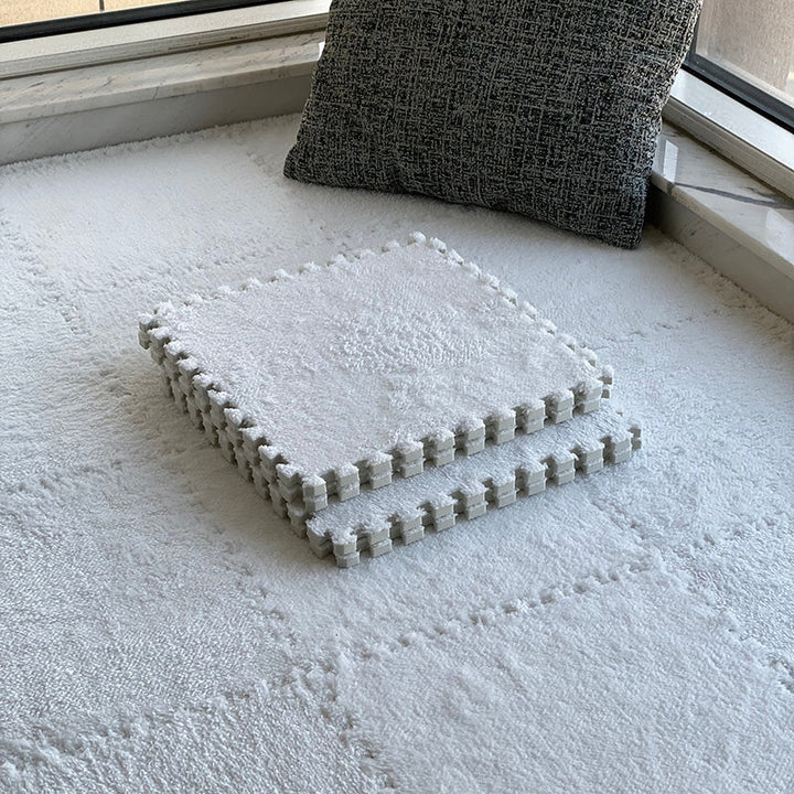 BowLift | Modern carpet tiles level loop snap system square bedroom carpet tiles