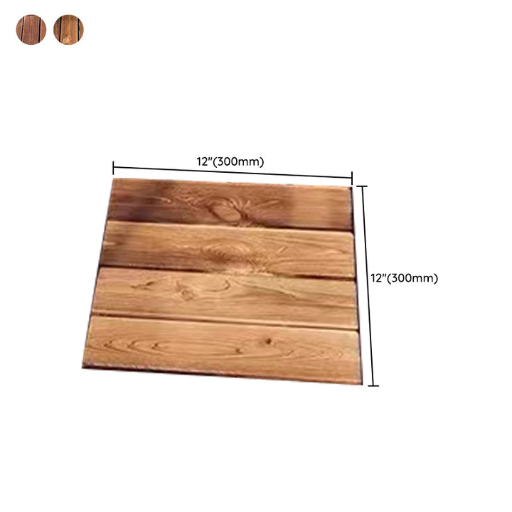 BowLift | Tradition wood tile wire-brushed square engineered wood for patio garden