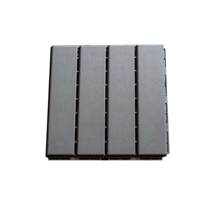 BowLift | Contemporary square wooden tile smooth brown engineered wood for patio garden