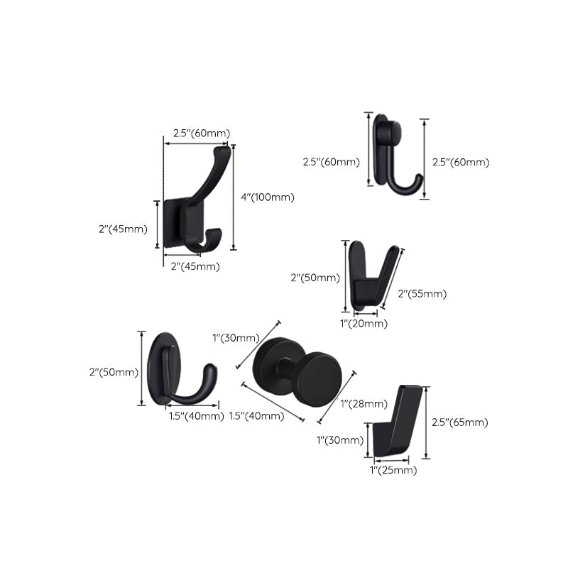 BowLift | Modern Bathroom Accessories as Individual Piece or in Set Matte Black Bathroom Fixtures