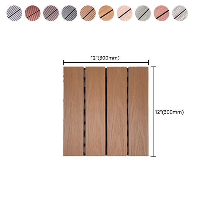 BowLift | Corrosion-resistant Wood Floor Modern Style Square Outdoor Wood Floor
