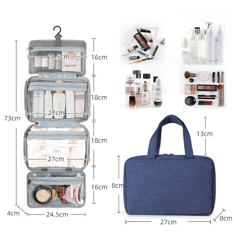 Waterproof Toiletry Bag Travel Bag with Hook for Hanging Bowlift