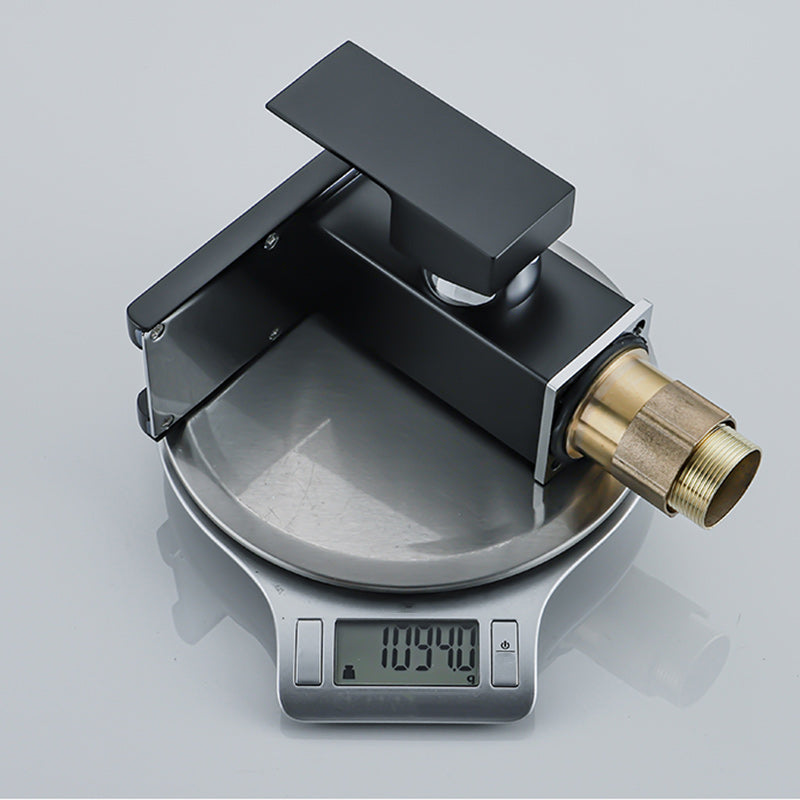 BowLift | Waterfall basin mixer tap square lever handle with LED three-color light