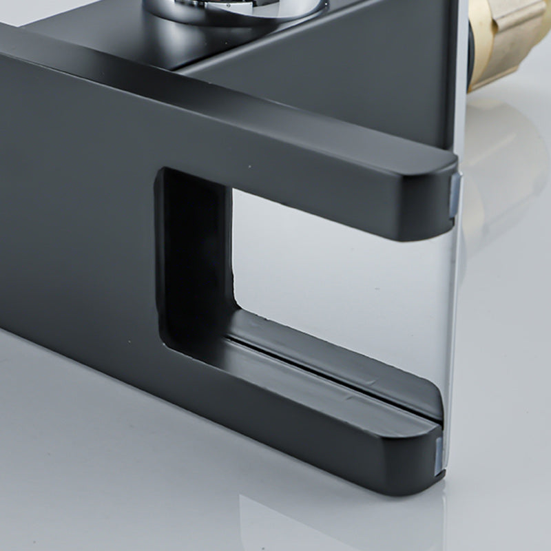 BowLift | Waterfall basin mixer tap square lever handle with LED three-color light