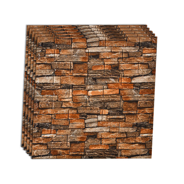 BowLift | Industrial Wall Panel 3D Brick Wall Panels Waterproof Stickers Wall Tiles Set of 10