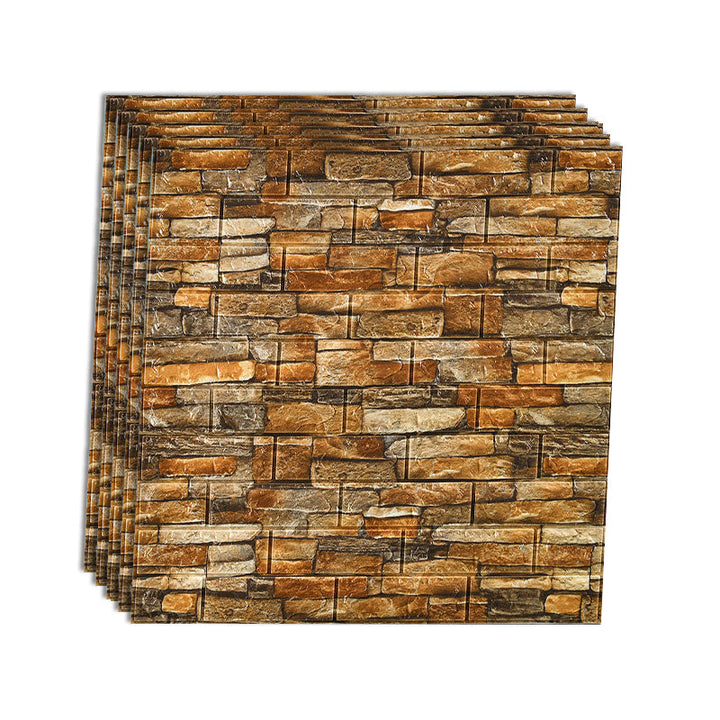 BowLift | Industrial Wall Panel 3D Brick Wall Panels Waterproof Stickers Wall Tiles Set of 10