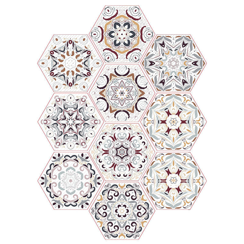 BowLift | Plastic Mosaic Tile Wallpaper Hexagonal for Stick and Remove Back Wall Tile