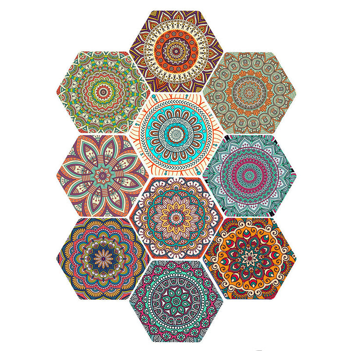BowLift | Plastic Mosaic Tile Wallpaper Hexagonal for Stick and Remove Back Wall Tile
