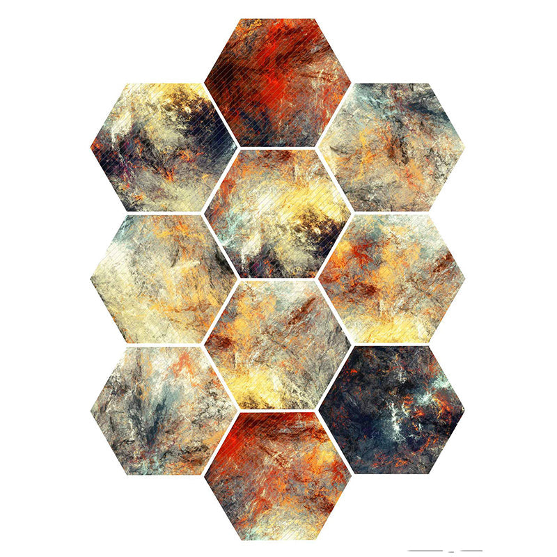 BowLift | Plastic Mosaic Tile Wallpaper Hexagonal for Stick and Remove Back Wall Tile