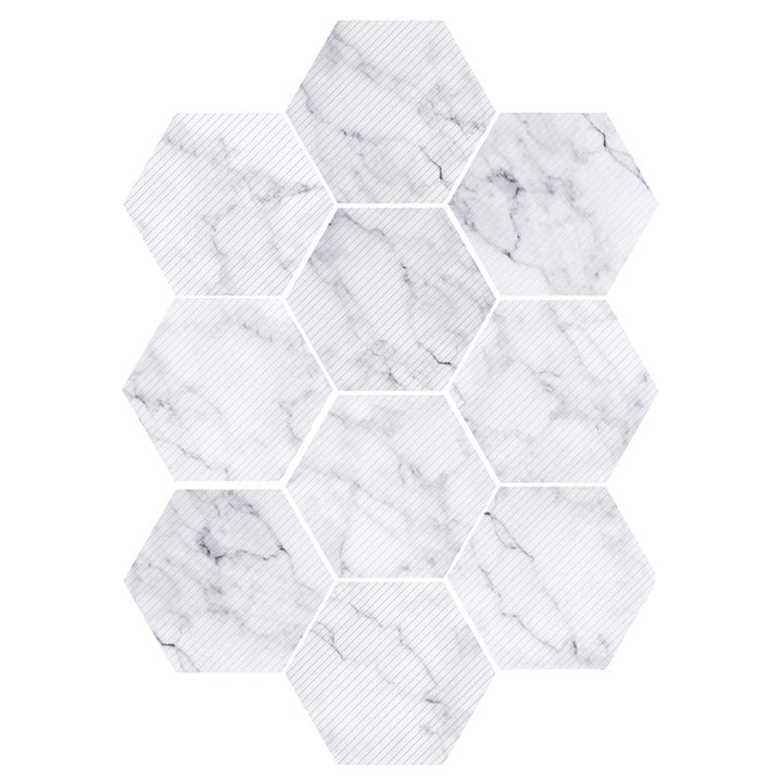 BowLift | Plastic Mosaic Tile Wallpaper Hexagonal for Stick and Remove Back Wall Tile