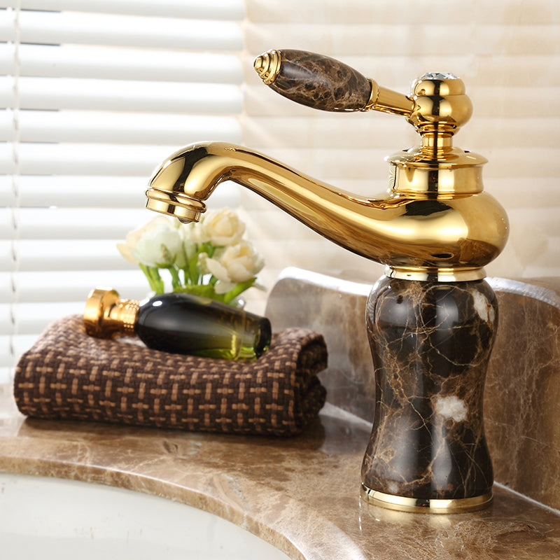 BowLift | Glam Basin faucet Lever handle Low arch basin faucet Bathroom faucet