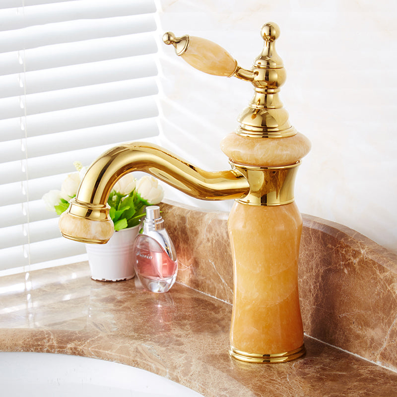 BowLift | Glam Basin faucet Lever handle Low arch basin faucet Bathroom faucet