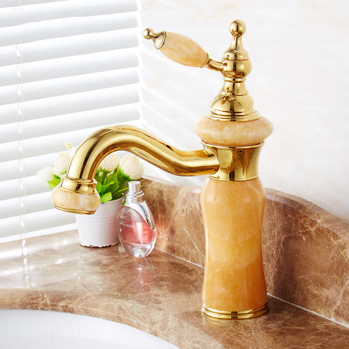 BowLift | Glam Basin faucet Lever handle Low arch basin faucet Bathroom faucet
