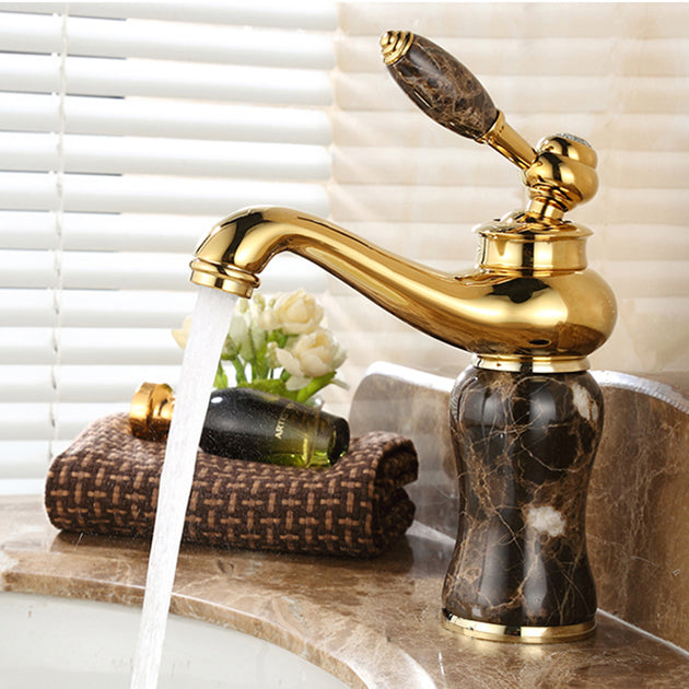 BowLift | Glam Basin faucet Lever handle Low arch basin faucet Bathroom faucet