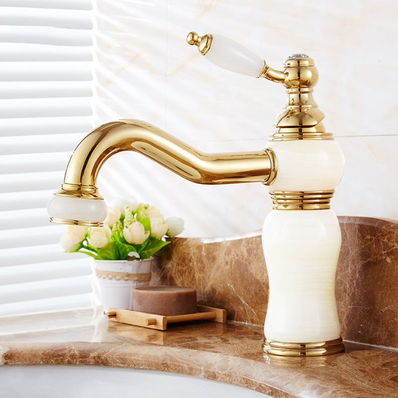 BowLift | Glam Basin faucet Lever handle Low arch basin faucet Bathroom faucet