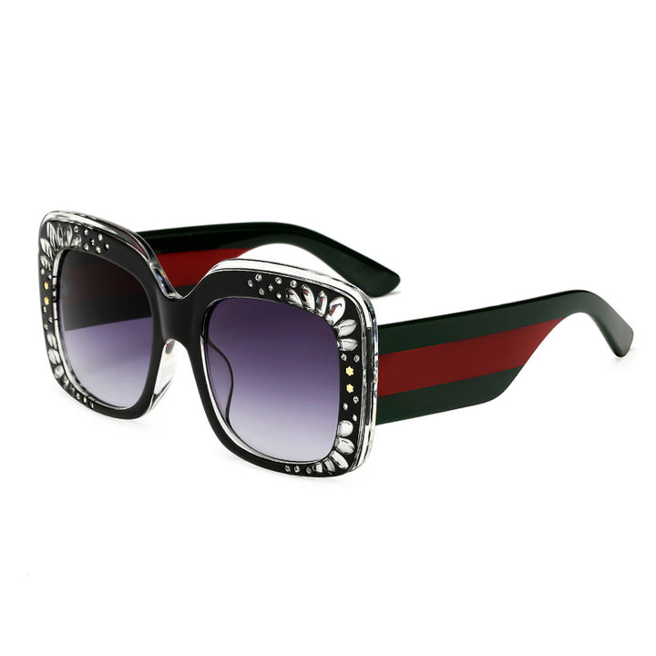 Ladies oversized fashionable sunglasses with sparkling embellishments Bowlift