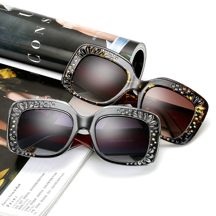 Ladies oversized fashionable sunglasses with sparkling embellishments Bowlift