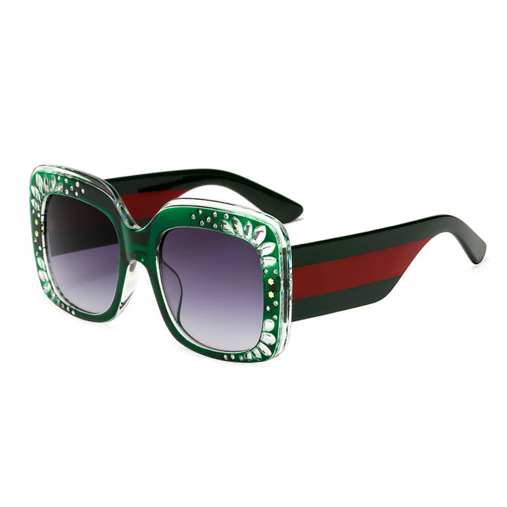 Ladies oversized fashionable sunglasses with sparkling embellishments Bowlift
