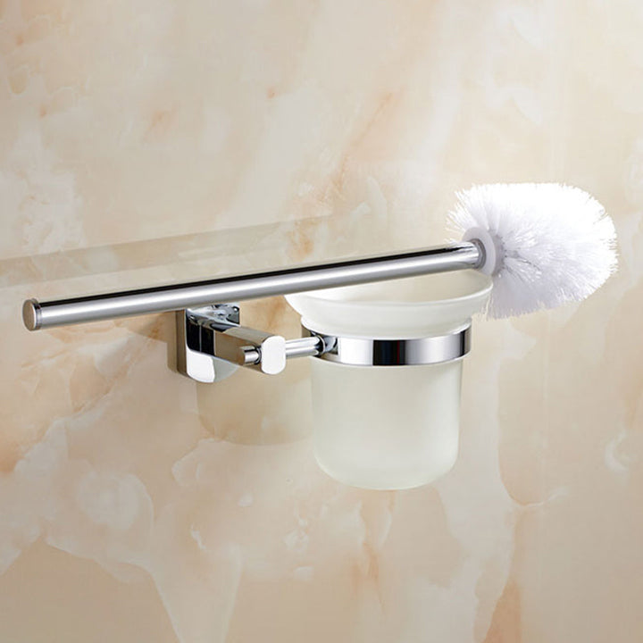 BowLift | Modern bathroom accessory set Stainless steel bathroom shelf Towel holder Bathroom accessory set