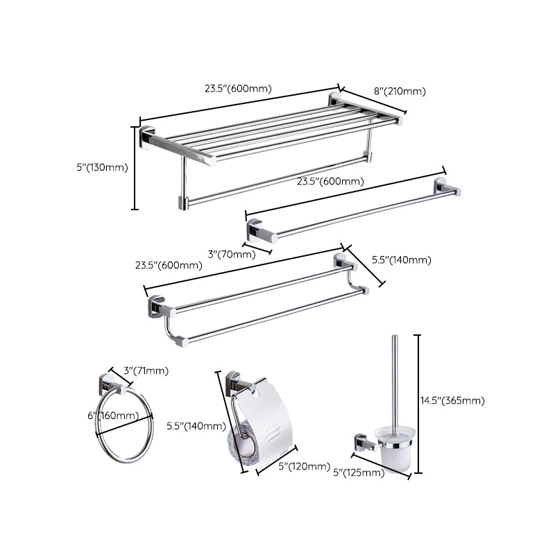 BowLift | Modern bathroom accessory set Stainless steel bathroom shelf Towel holder Bathroom accessory set
