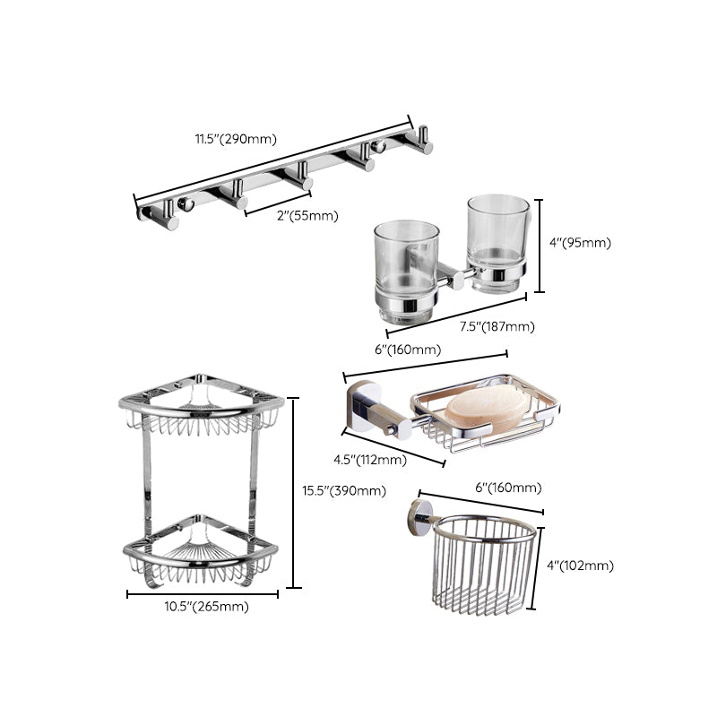 BowLift | Modern bathroom accessory set Stainless steel bathroom shelf Towel holder Bathroom accessory set
