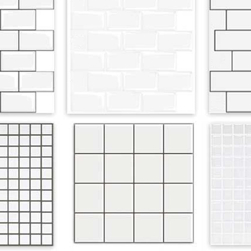 BowLift | White Subway Tiles Water-Resistant Peel & Stick Tile for Kitchen Backsplash