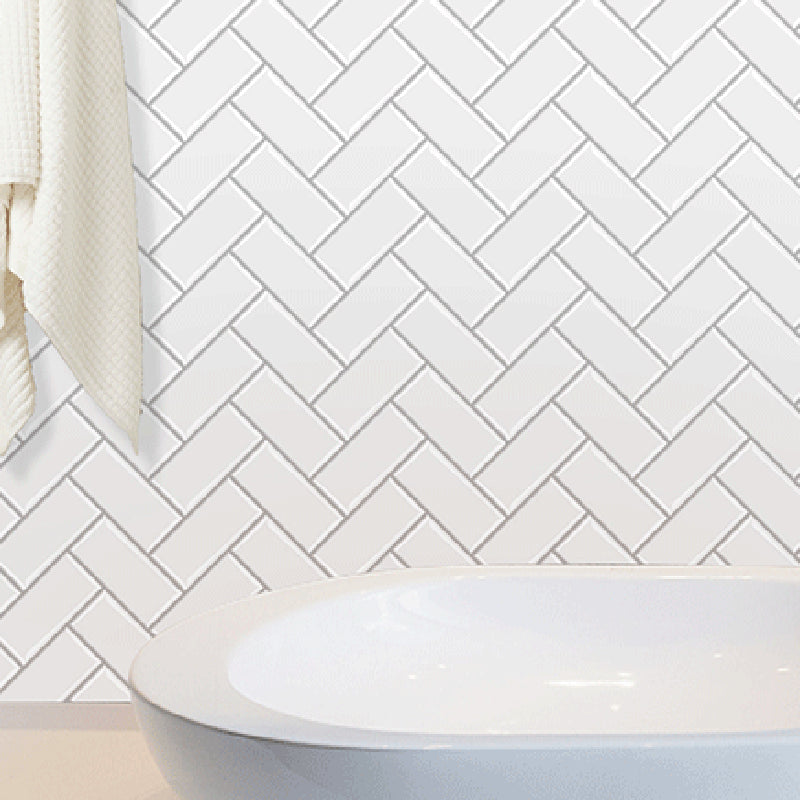 BowLift | White Subway Tiles Water-Resistant Peel & Stick Tile for Kitchen Backsplash